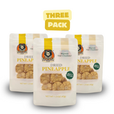 Dried baby pineapple slices 3-pack with 45+ golden rings for tropical cocktails and desserts