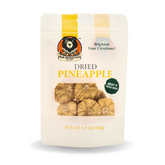 Dried pineapple slices elegantly displayed as natural cocktail garnishes