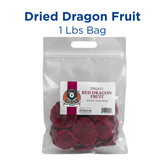 Dried Red Dragon Fruit Cocktail Garnish Slices – 1 lb Bulk Bag