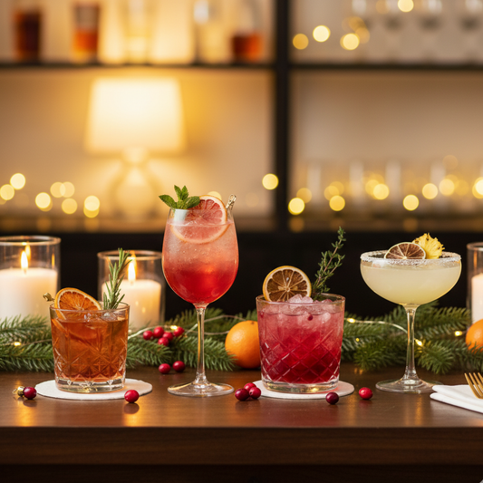 🎄 Holiday Cocktail Garnish Guide: 4 Stunning Drinks to Elevate Your Festive Bar Setup