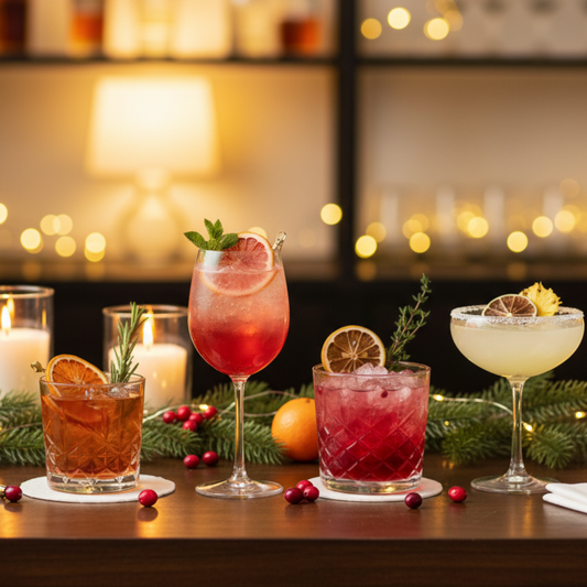 🎄 Holiday Cocktail Garnish Guide: 4 Stunning Drinks to Elevate Your Festive Bar Setup