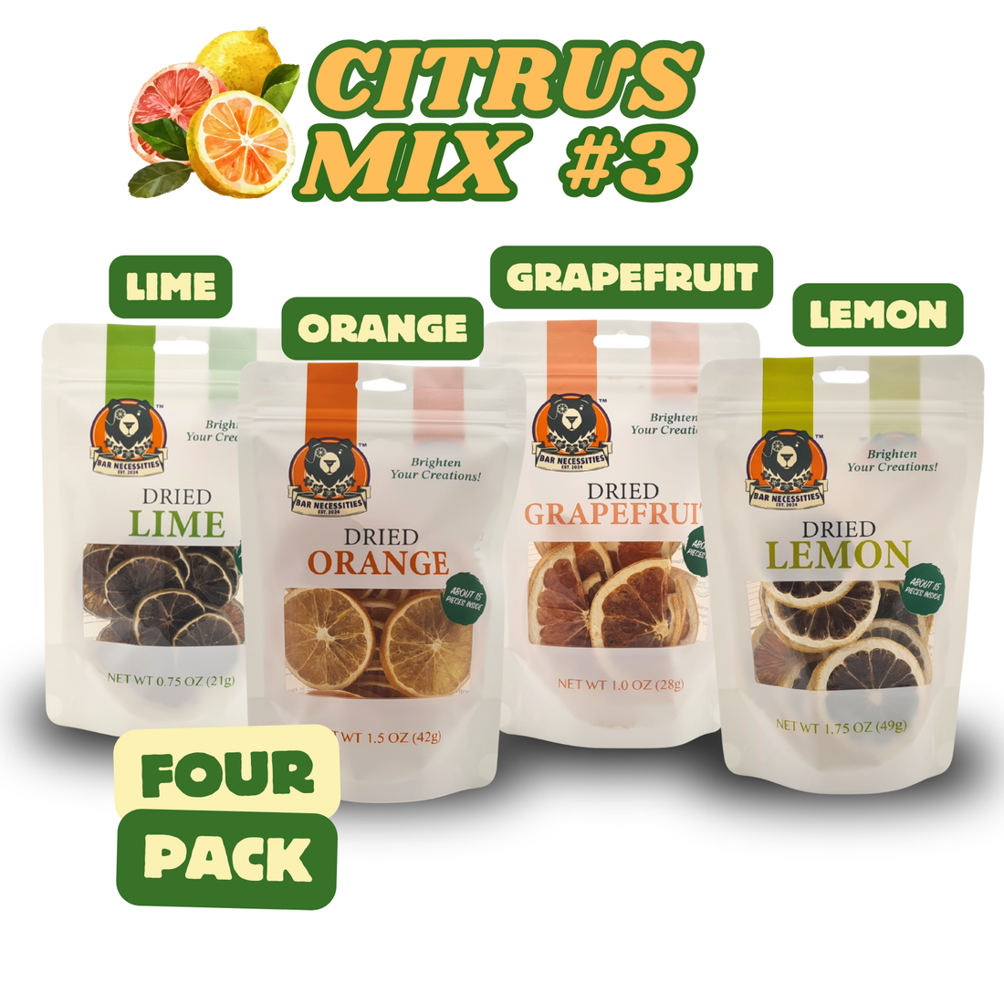 Colorful dried fruit garnishes on cocktails – premium drink decoration for mixology