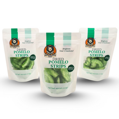 3 resealable bags of premium dried pomelo slices for cocktails and culinary plating