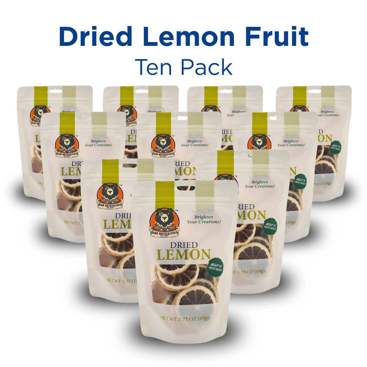 Dried Lemon Cocktail Garnish Slices
