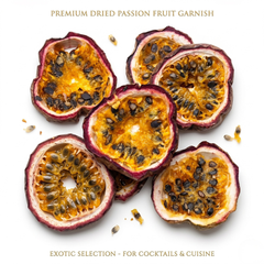 Dried Passion Fruit Cocktail Garnish Slices – Tropical Tart (15+ Pieces)
