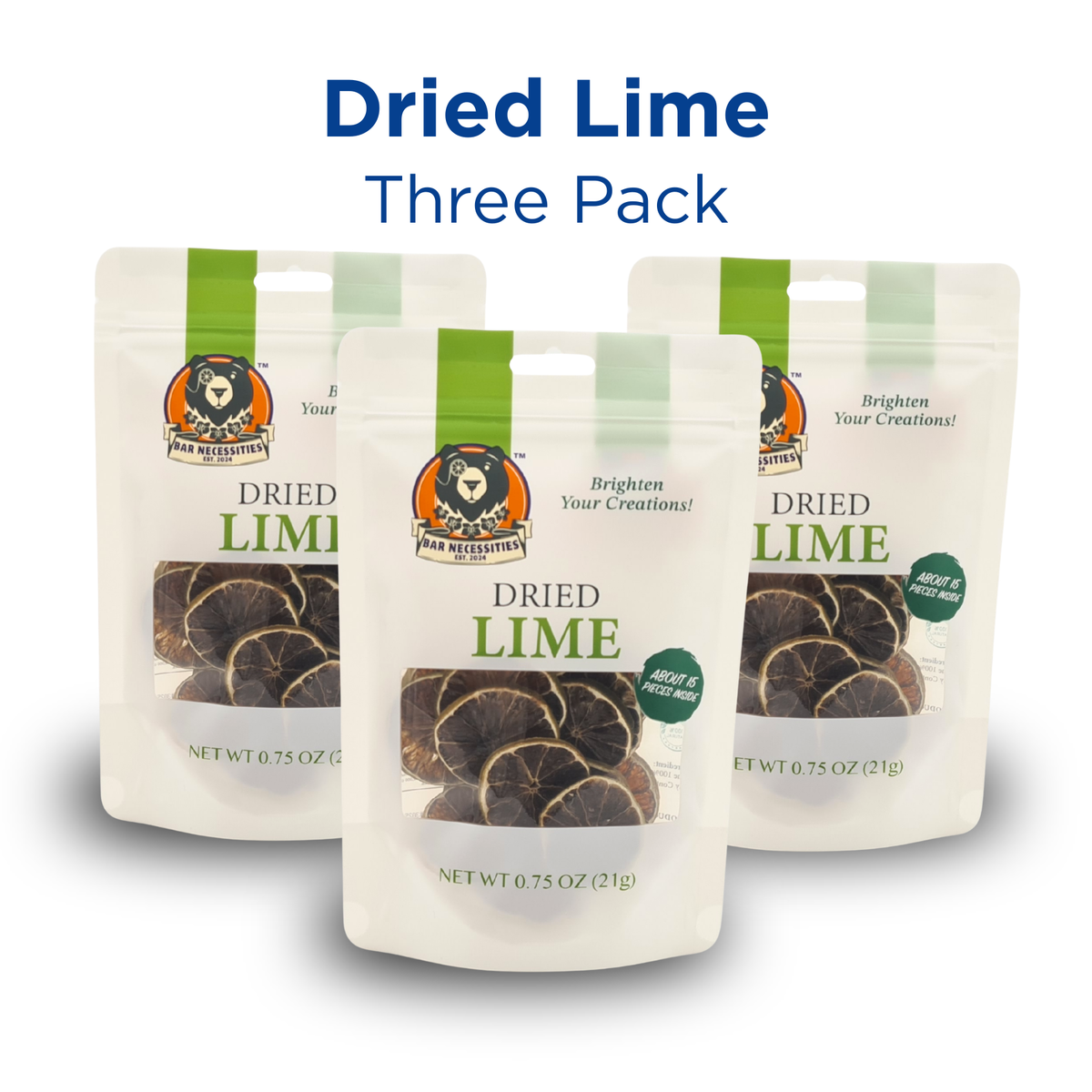 Dried Lime Cocktail Garnish Slices (45+ Pieces)