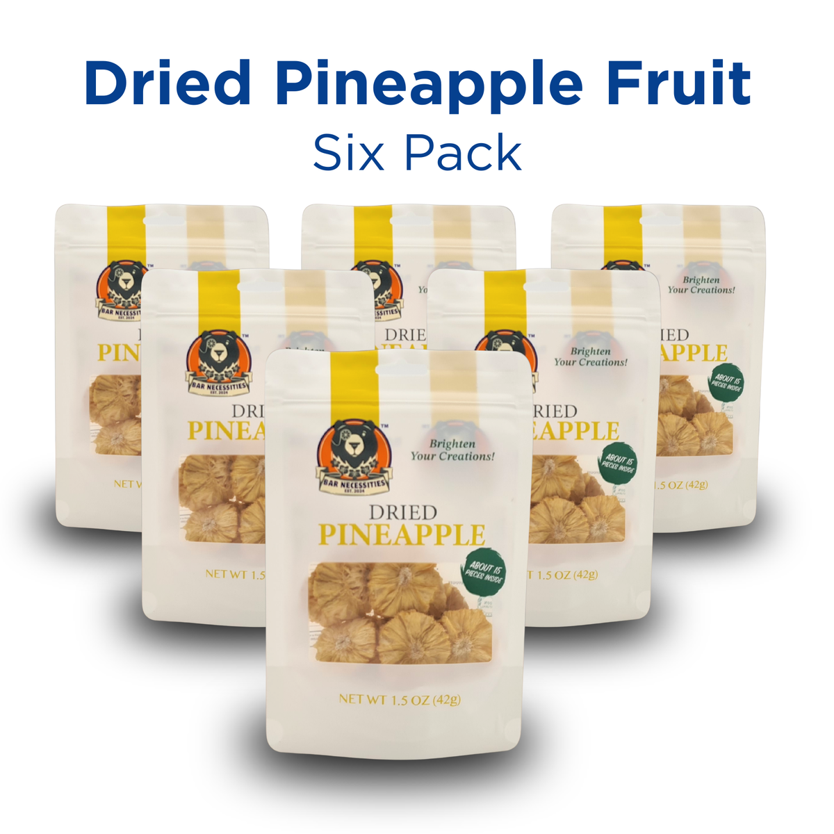 Dried Pineapple Cocktail Garnish Pieces