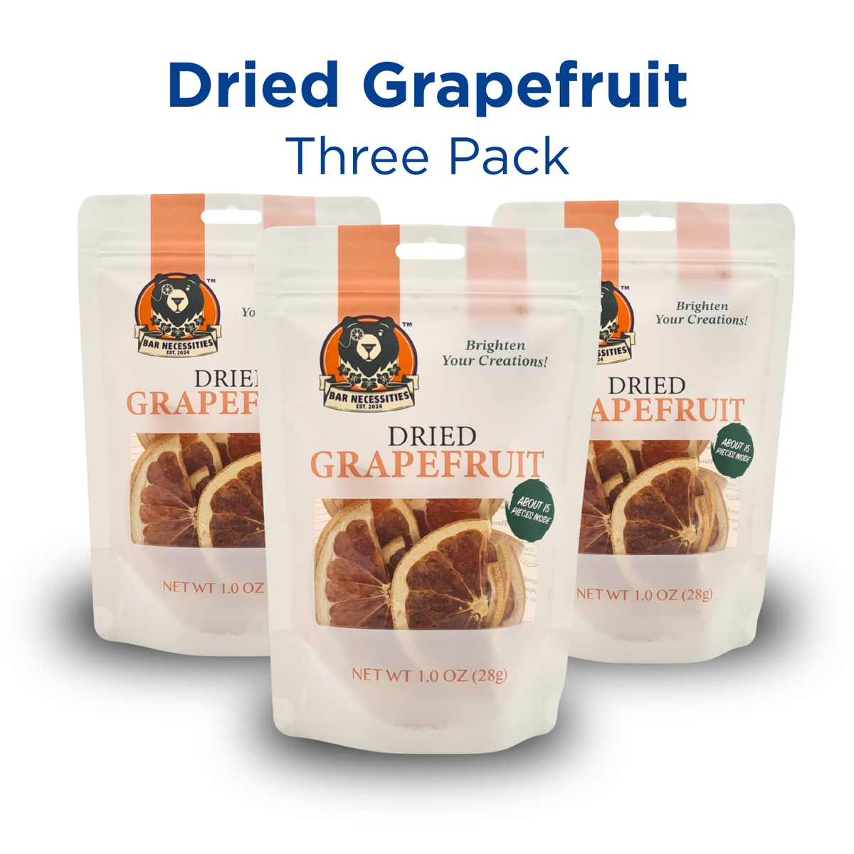 Dried Grapefruit Cocktail Garnish Slices (45+ Pieces)