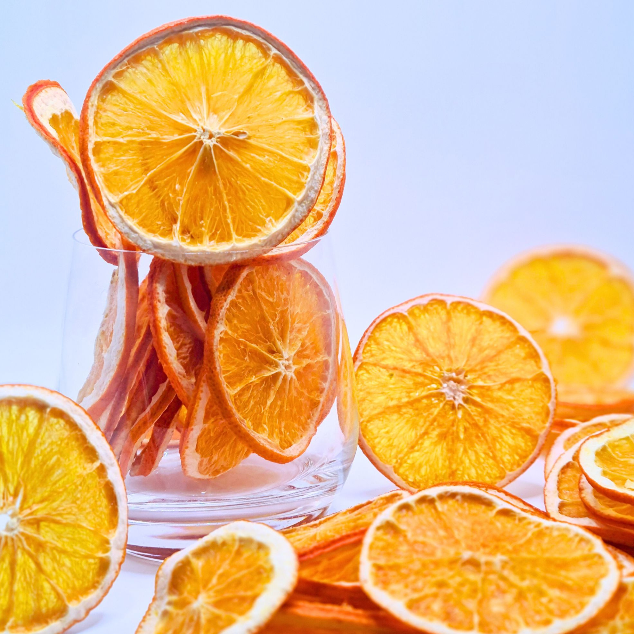 Orange slices for food styling, drink toppers, and artisan cheese boards