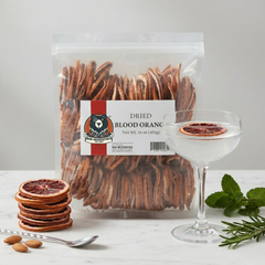 Dried Blood Orange Cocktail Garnish Slices – 1 lb Bulk