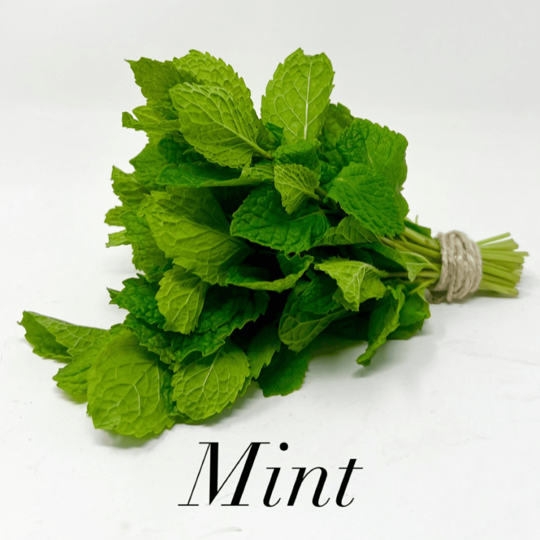 Fresh mint leaves in 4 oz bundle, perfect for cocktails, desserts, and teasn