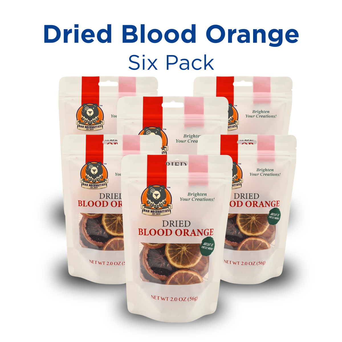 Dried Blood Orange Cocktail Garnish Slices – Classic Citrus (15+ Pieces)