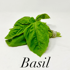 Fresh basil leaves in 4 oz bundle, perfect for cocktails and cookinghes
