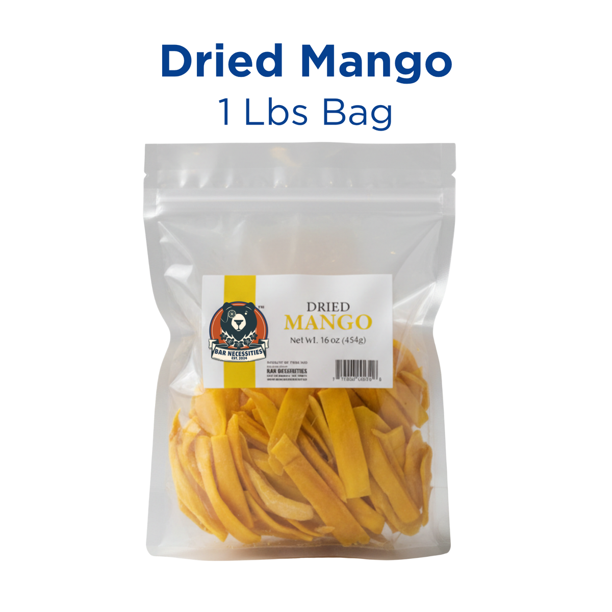 Dried Mango Cocktail Garnish Strips – 1 lb Bulk Bag