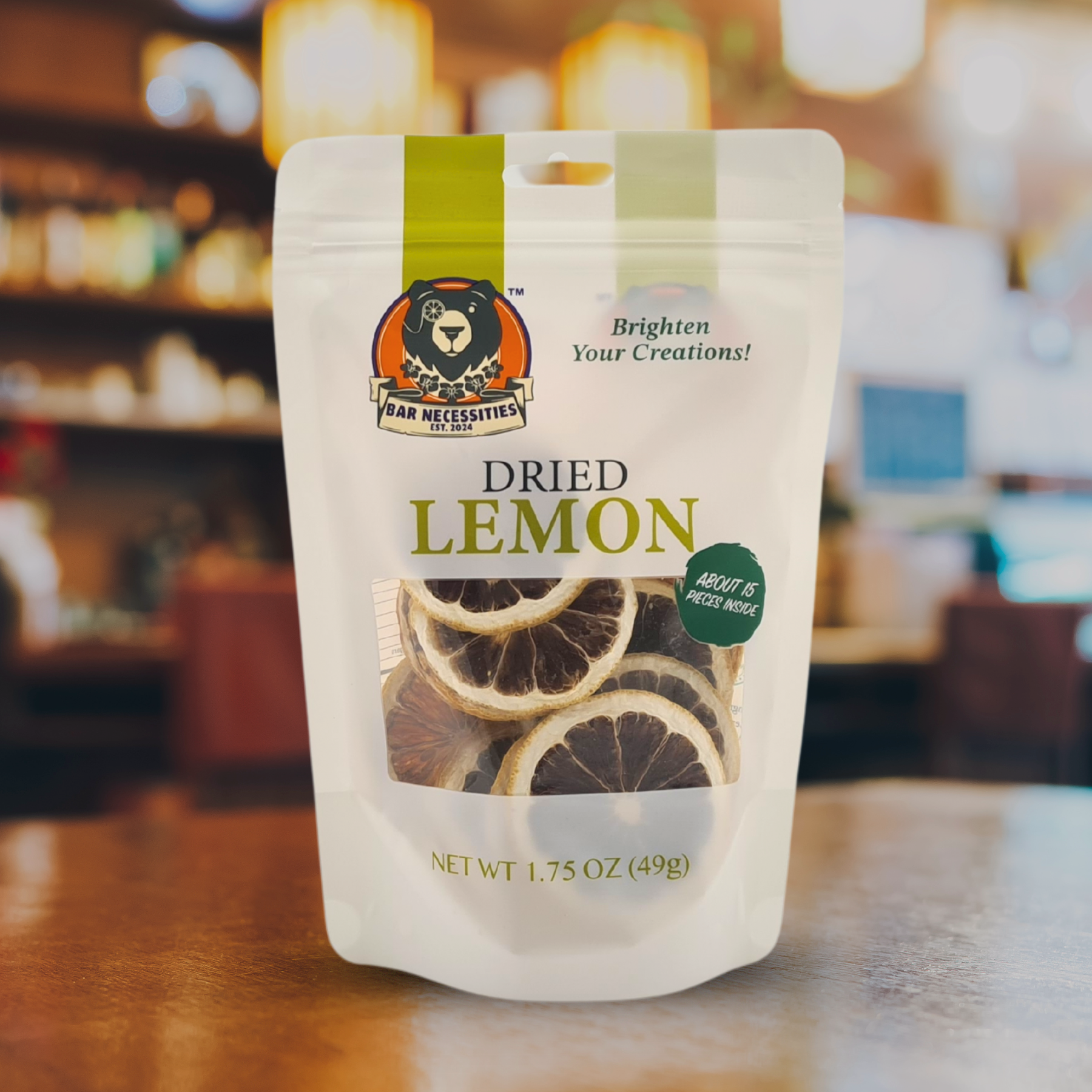 Zesty dried lemon rounds for charcuterie boards and food styling