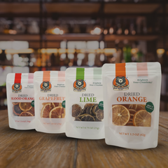 Citrus Dried Fruit 4-Pack – Orange, Lime, Blood Orange & Grapefruit Slices