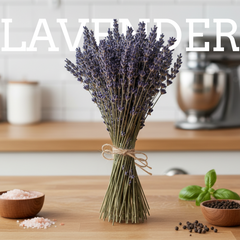 Fresh Lavender Stems – Edible Floral Garnish for Cocktails & Culinary Use (50 Count)