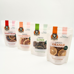 Citrus Dried Fruit 4-Pack – Orange, Lime, Blood Orange & Grapefruit Slices