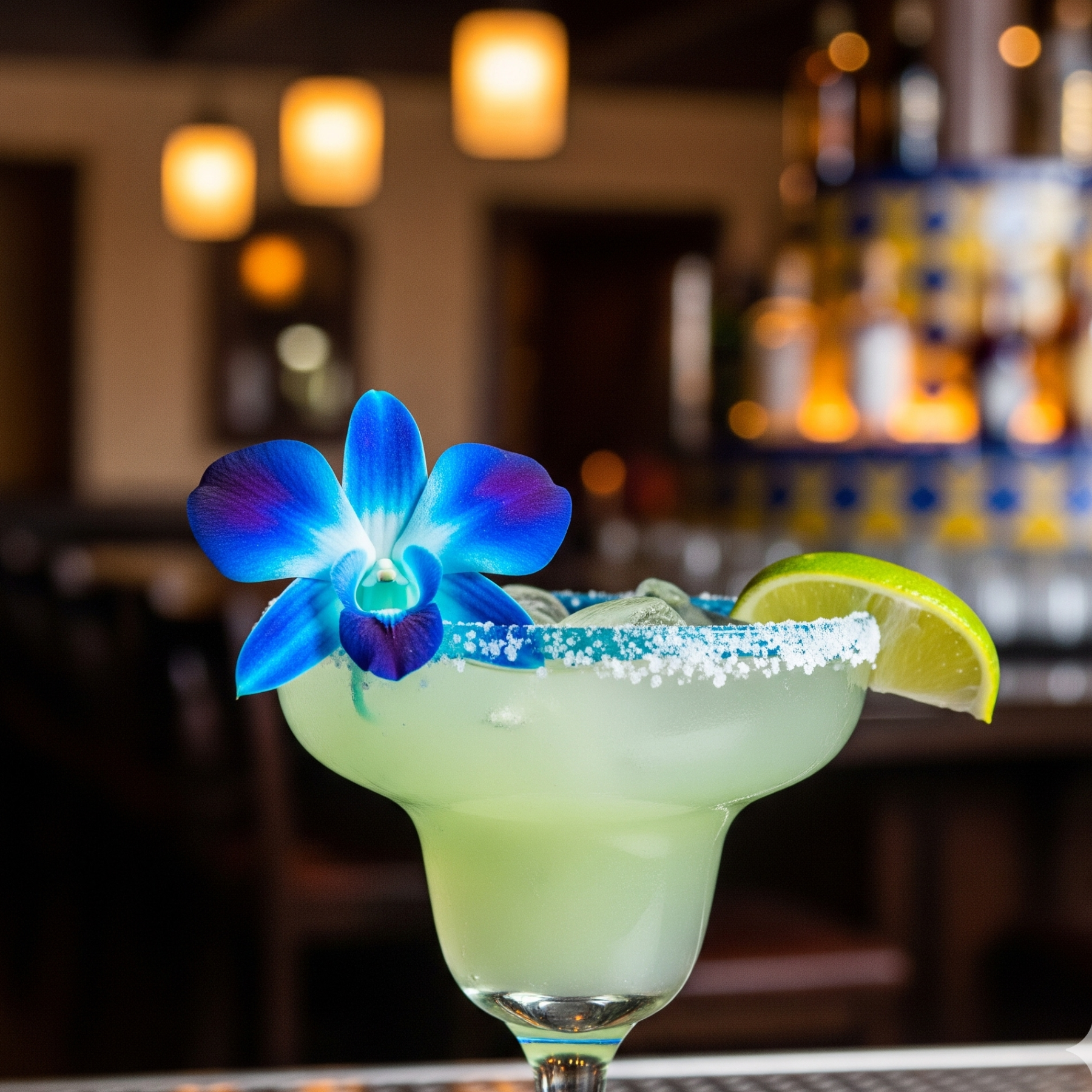 Blue Orchid Cocktail Garnish – 50 Fresh Dendrobium Blooms for Tropical Drinks, Décor & Events