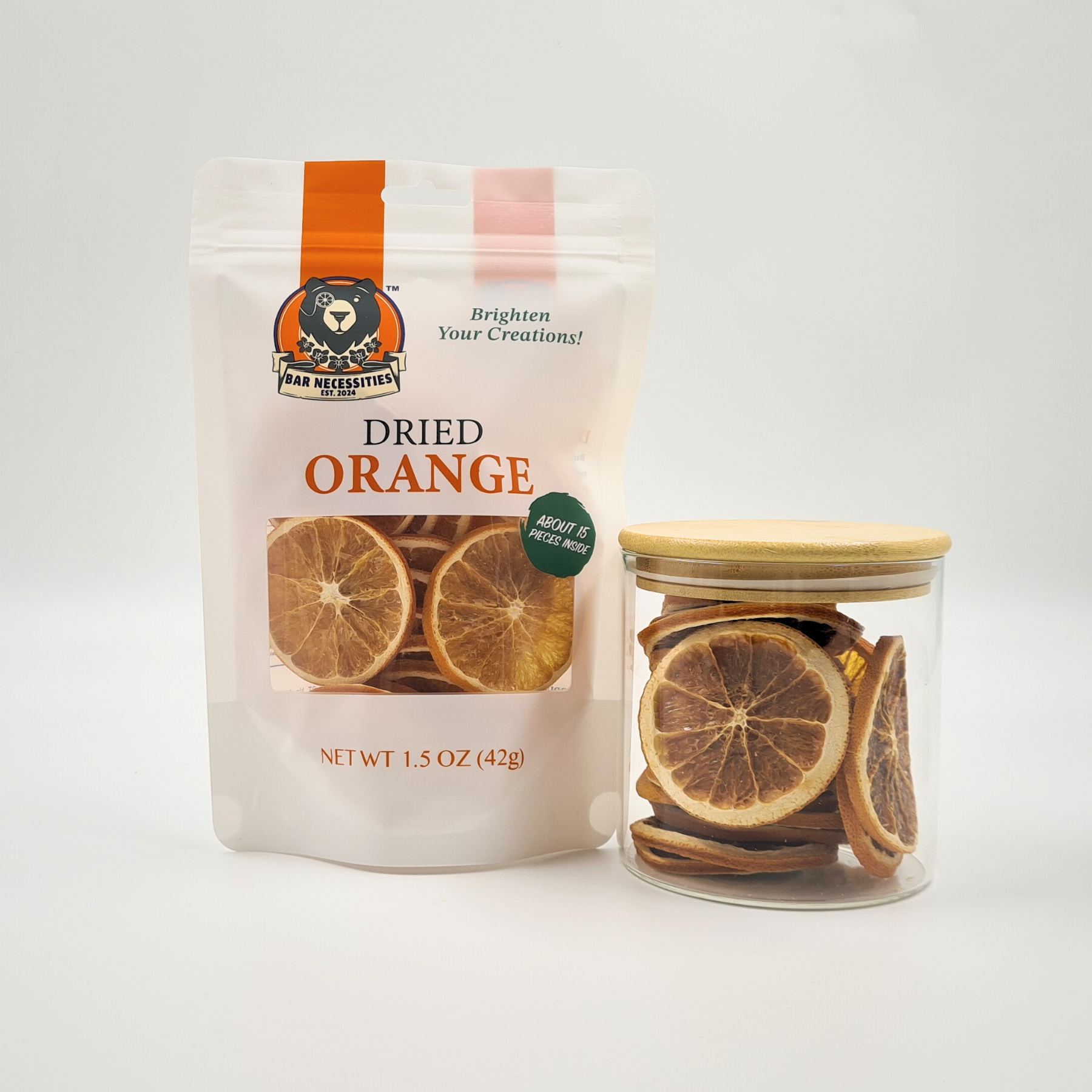 Hand-selected dried oranges for upscale bars, catering, and food styling projects