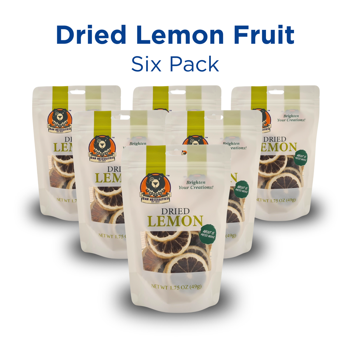 Dried Lemon Cocktail Garnish Slices