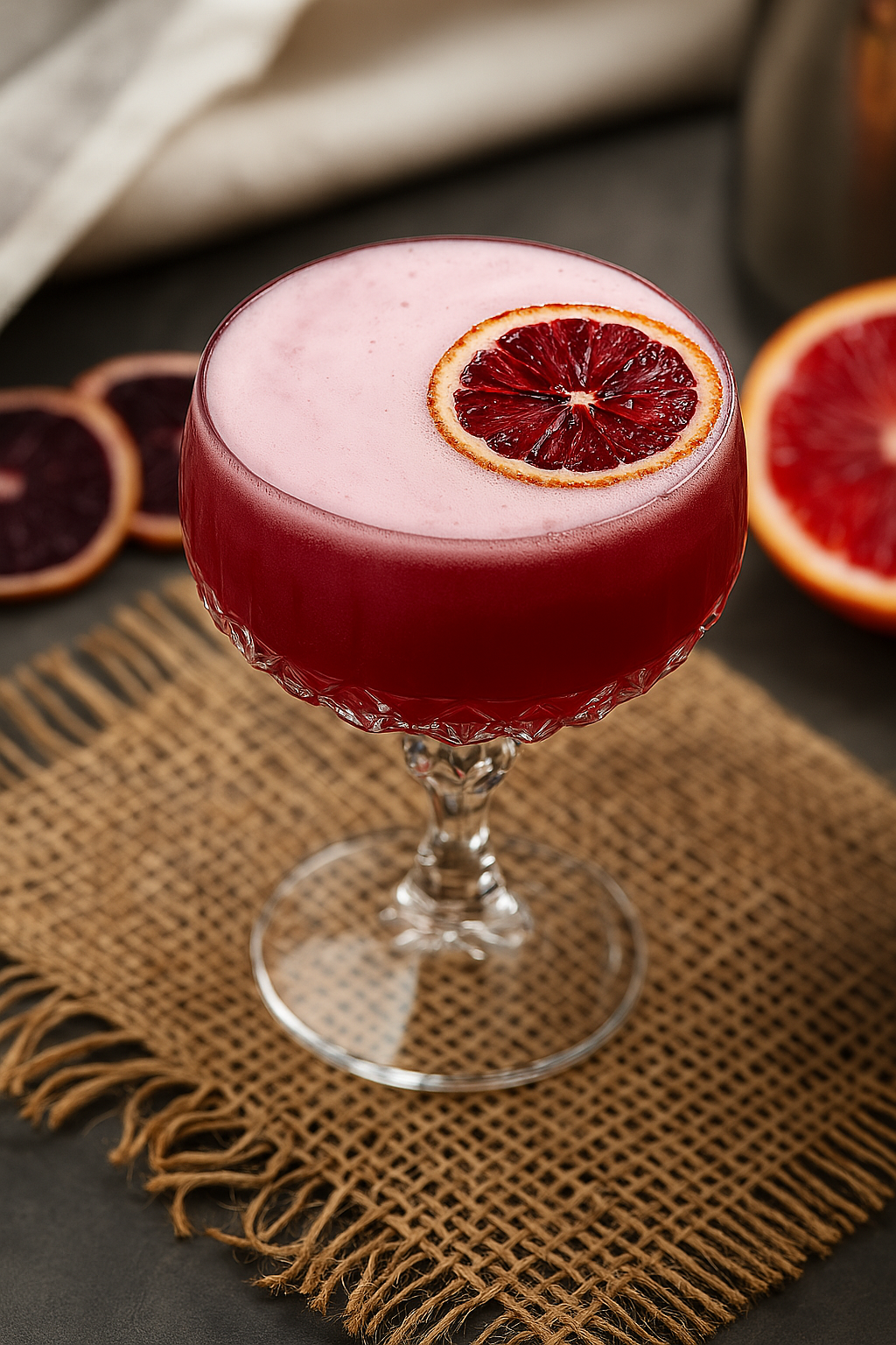 3-pack dried blood orange fruit wheels, ideal for culinary styling and eco-friendly cocktails