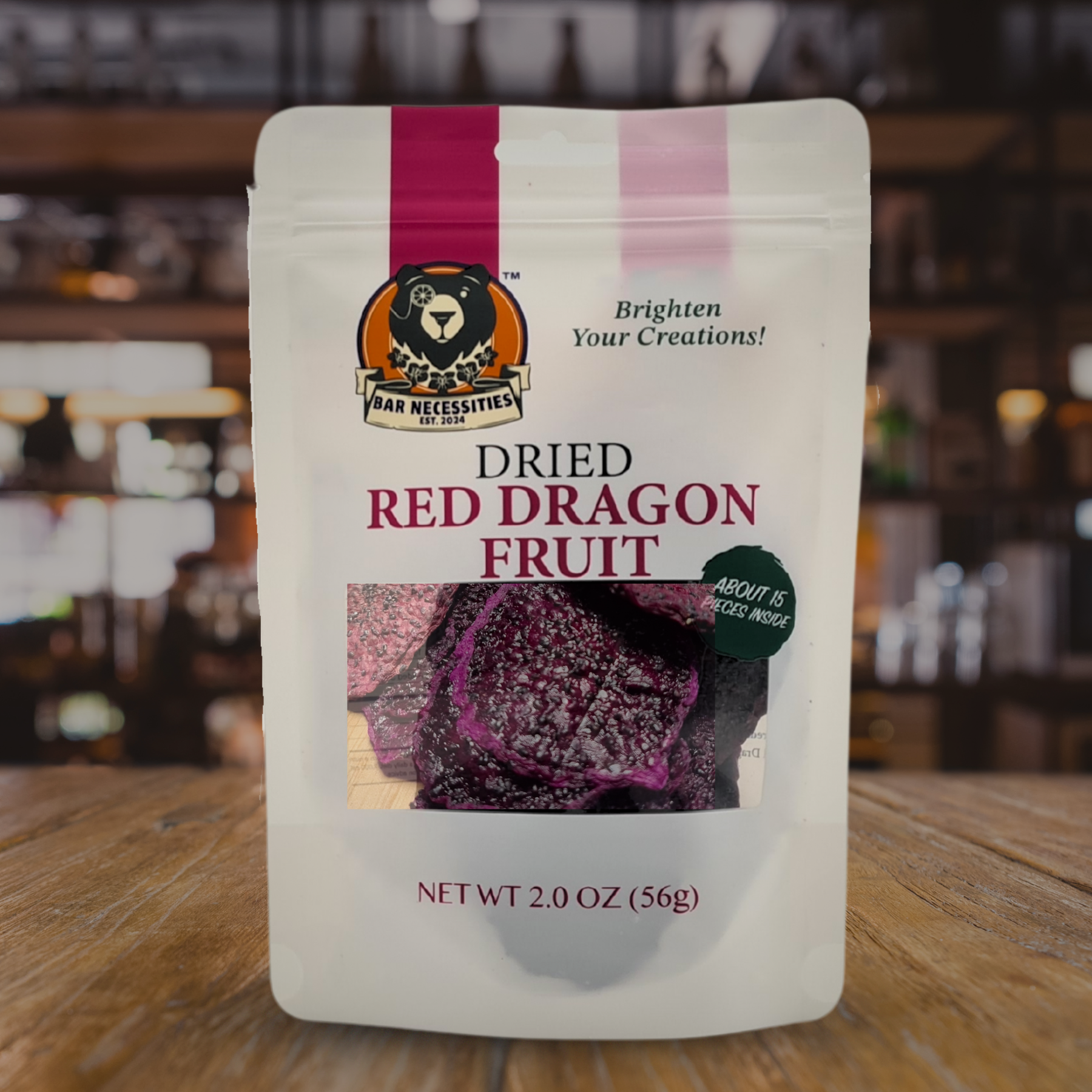 Dried Red Dragon Fruit Slices – 3 Pack (3 x 2 oz Bags, 45+ Slices Total)